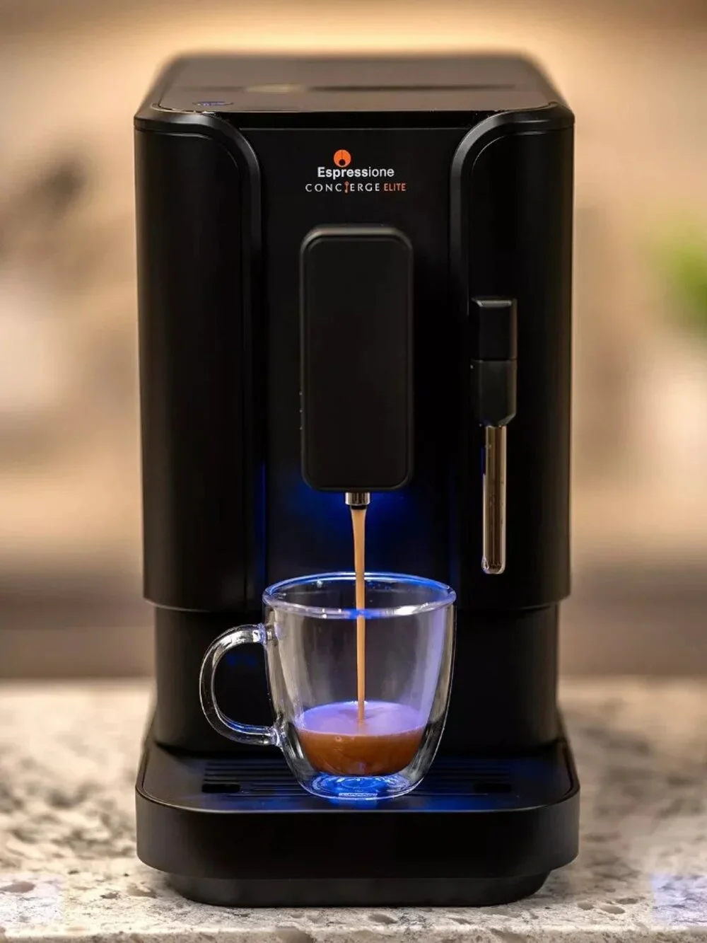 Espressione Concierge Elite Coffee Espresso Machine Infinite Black 20Bar Grinder